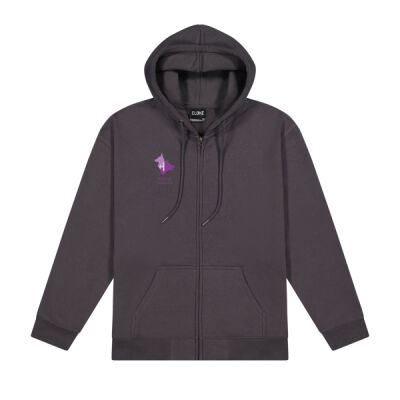 HDT woman's zip logo hoody Thumbnail